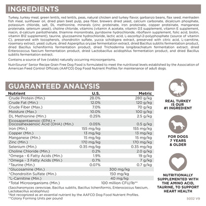 Grain Free Senior Turkey & Fish