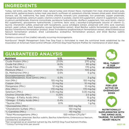 Grain Free Weight Management